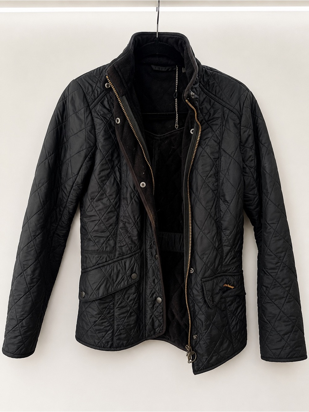 $300 Barbour Black Diamond Quilted Jacket Heritage Barn Coat Women’s
